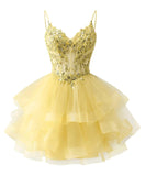 Shiny Liangliang Short Back School Festival Dress 2026 Fine Shoulder Belt Short Ball Dresses Bow Cocktail Party Gift HZ0517