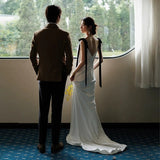 Hanging Belt Light Wedding Dress 2026 New French Vertine Bridal Wedding Dress HZ0517