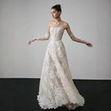 Light Wedding Dress 2026 New Small Light Luxury Lace Out-Dress Yarn Thigh French Super Fairy Engagement Dress Dress Dress HZ0517