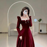 Toasting Bridal 2026 New Long-Sleeved Engagement Dress Women's Summer Dress Stylish Elegant Banquet Dress Dress Dress HZ0517