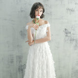 White Evening Dress Dress Women 2026 New Banquet Host A Simple Door To Welcome Dress HZ0517