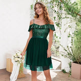 Suspension Evening Dress Fashion Bridesmaid Dress Net Yarn Body Banquet Host Dress 2026 New Dress HZ0517