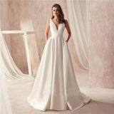 Sing Noodle Wedding Dress 2026 Spring New Bride Wedding Thin Simple Court Retro Tail Light Wedding Dress HZ0517