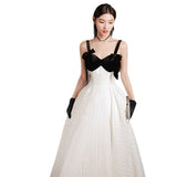 Hanging Evening Dress Dress Women's Famous Banquet Light Luxury High-End Atmospheric Elegant Host High-End Feel Princess Style Temperament HZ0517