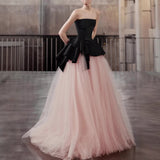 Black Pink Breasted Evening Dress Women 2026 New Toasting Banquet Small Graduation Ceremony Host Annual Meeting HZ0517