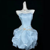 Evening Dress Solid Color Palming Body Slimming Party Host Small Fairy Gas Daily Birthday Party Dress HZ0517