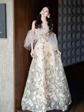 French Dress Engagement Morning Robe Bride Wedding Toast To High-End Scenic Holiday Evening Dress HZ0517