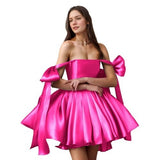 New 2026 Chest-Speaned High-End Feeling Short Dress Banquet Birthday Small Man Gold Breeze Evening Dress 1067 HZ0517