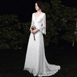 Drag The Main Wedding Dress 2026 New Bridal French Lace Light Wedding Dress Go Out To Welcome The White Morning Dress HZ0517