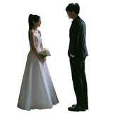 Brased Light Wedding Dress 2026 New High-End Feeling Light Luxury Small Bride Scene Travel In The Escape Princess Temperament Dress HZ0517
