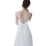 Certificate Sling Small White Dress 2026 New French Sen Bridal Wedding Dress Simple With Set Of Light Wedding Dress HZ0517
