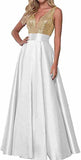 Women's Lien Rose Gold Evening Dresses Ball Dresses V-Necked Backs Of The Leadsmaid's Dresses Dinner Party Evening Dresses HZ0517