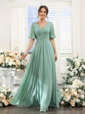 Sexy Open Fork Soft-Sin Banquet Evening Dress Woman 2026 New Bridesmaid Dress HZ0517