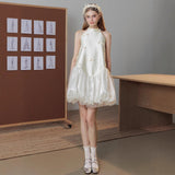 French Hanging Neck Light Wedding Dress Cute Sweet Breeze Morning Robe Certificate Registration Small White Dress Engagement Bridal Dress HZ0517