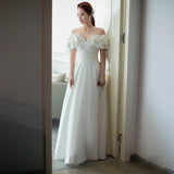 French-Style Linden Bridal Bride Simple Temperament Shoulder-To-Shoulder To Go Out Syarn Welcome Dress Dress Small HZ0517