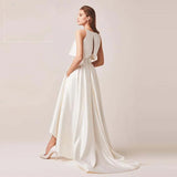 Wedding Dress 2026 New Breast-Wearing Evening Dress Bride Simple Banquet Party Temperament Light Wedding Dress HZ0517