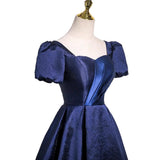 Blue Evening Dress Women 2026 New Advanced Sensing Adult Piano Vocal Performance Graduation Chairȹ HZ0517