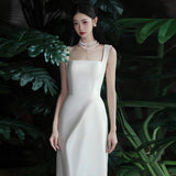 The High-Level Feeling Of The Densant Wedding Dress With A Light Luxury And Simple Temperament To Welcome The Yarn Thin Exterior Photography Gown HZ0517