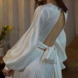 French Light Wedding Dress 2026 Spring New Bridal Travel Simple Dress License Small White Dress Woman HZ0517