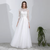 French Wedding Dress 2026 New Bride Wedding Simple Light Wedding Dress Sen Family Travel Film Thin Yarn HZ0517