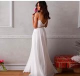 2026 New Women's White Slings Temperament Lace Wedding Dress Dress With Long Sleeveless HZ0517