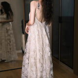 Fairy Morning Robe Bride Light Luxury Niche Light Wedding Dress Morning Shoot Sensian High-End Lace Dress Sweet HZ0517