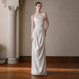 French Light Wedding Dress 2026 New Bridal Simple Densate Dress High Quality Marriage Yarn HZ0517
