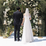 Lawn Outdoor Wedding Main Wedding Dress Simple Dingy Noodles Wedding Dress Wedding Certificate Registration Small White Dress HZ0517