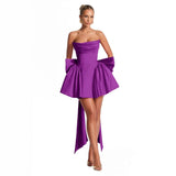 Solid Color Thromboise Light Wedding Small Small Small Party Birthday Repair Sexy Small Dress HZ0517