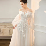 French Light Wedding Dress 2026 New Temperament Bride Wedding Super Xiansen Dream Yarn Girl HZ0517
