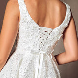 White Sling Light Wedding Dress Small Small Engagement Dinner Dress Lily Light Luxury Daily White Dress HZ0517