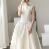Light Wedding Dress Ding Noodles 2026 New Simple Famous Banquet Party Graduation Tour Shooting Dress Medium And Long Small Dress HZ0517