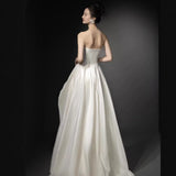French-Style Densate Light Wedding Dress Bridal High-Grade Feeling Niche Breast-Wearing Floral Dress Sen Series High-End Welcome Yarn HZ0517