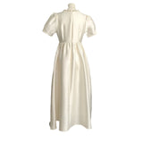 2026 Spring New Gentle Temperament Princess Dress Girl Pearl Round Collar Simple Long Travel Shot Daily Dress HZ0517