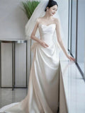 Swear Light Wedding Dress 2026 New Engagement Dress Dress Small Man Goes Out Yarn Fishtail Morning Robe Bride Toast Suit HZ0517