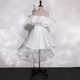 French-Style Stant-Faced Light Wedding Dress 2026 New Sensing Simple Shoulder Sling Bridal Engagement Certificate Small White Dress HZ0517