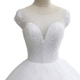 2026 New Long Tailed Long Tail Wedding Dress Bareback Simple Medium-Long Mid-Rise Lace Lace Dream White Wedding Dress HZ0517