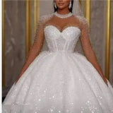 High-Waisted Bride Main Wedding Dress Heavy Industry Tail Luxury Light Wedding Dress French Fairy Wedding Dress Pony Skirt Woman HZ0517