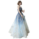 Banquet Evening Dress 2026 New Long Temperament Famous Slimming Breast Host Annual Performance Dress HZ0517