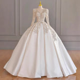 Sing Noodle Wedding Dress 2026 New Bridal Main Wedding Dress Long Sleeve Small Man French Heavy Industry Main Wedding Dress HZ0517