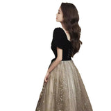 Black Engagement Dress 2026 New Hostess Female Student Graduates In Escape Princess Dress Winter Fashion Dress HZ0517