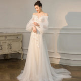 French Light Wedding Dress 2026 New Temperament Bride Wedding Super Xiansen Dream Yarn Girl HZ0517
