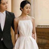 The New Retro French-Style Light Couple Wedding Dress Photo Dress Photo Shoots The Theme Travel Registration Light Wedding Dress HZ0517