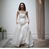 Bride Wedding Light Wedding Dress Girl Light Luxury Heavy Industry Three-Dimensional Flower Dress Engagement Dinner Dinner Dress HZ0517