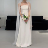 French Bra Light Wedding Dress 2026 New White Densate Wedding Dress Dress Bridal Yarn HZ0517