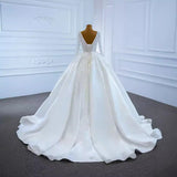 Wedding Dress 2026 New Slim Punt Skirt Tug-Tail Wedding Dress Large-Size Silk And Satin Handmade Pearl HZ0517