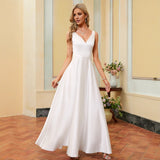 Dress 2026 New Series V-Neck Party Long Travel Shot Light Wedding Dress HZ0517
