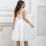 Evening Dress 2026 New Dinner Party Party Short Dress White Simple License Light Wedding Dress HZ0517