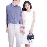 Certificate Light Wedding Dress Girl White Simple Little Temperament Thin Wedding Engagement Slings Go Out Yarn HZ0517