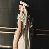 Sweet Bridal Woman Morning Dress Dress Dress White Engagement Brigade Photo Wedding Dress High-End Card Dress HZ0517